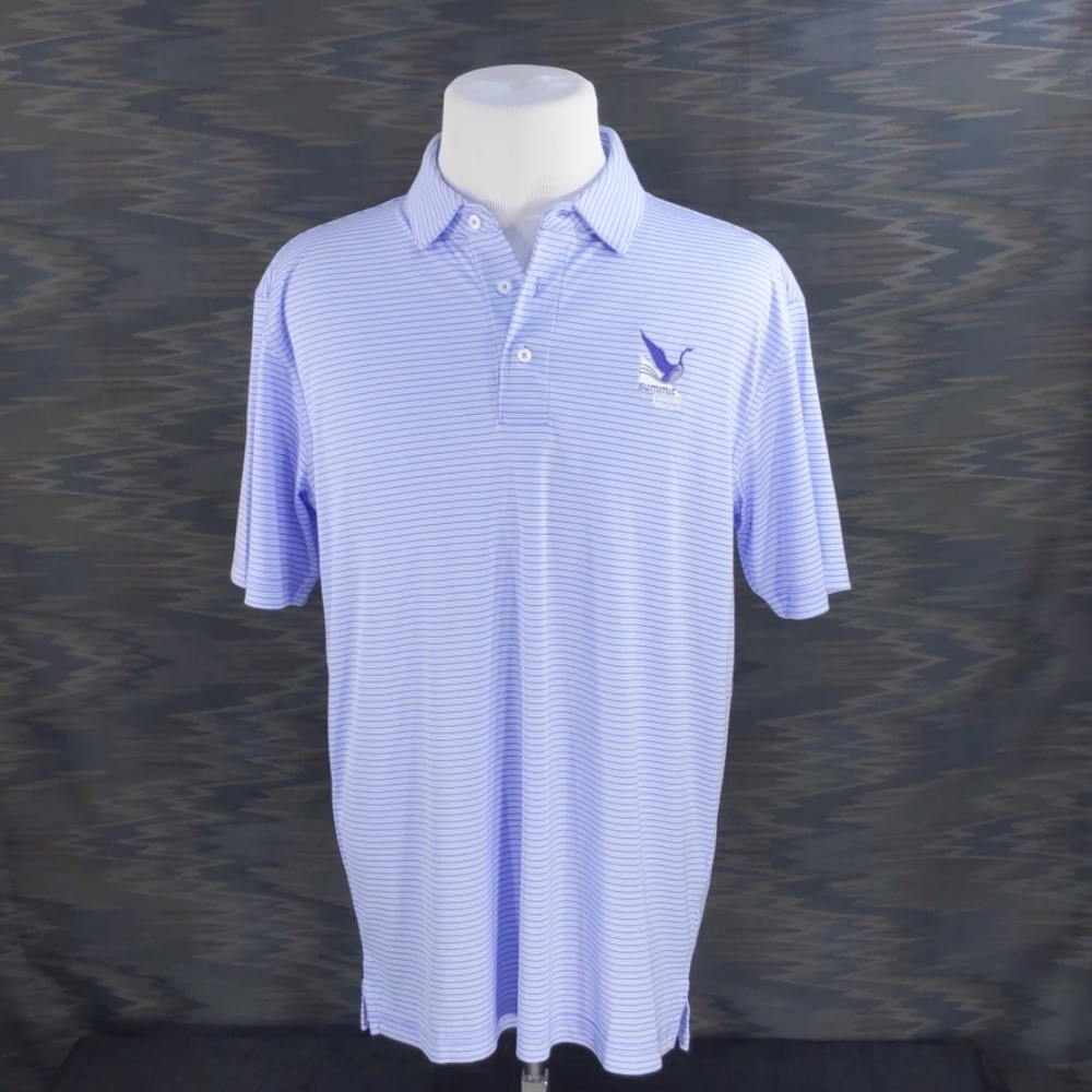 NWOT Men's Oxford America Golf Shirt Blue M